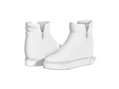 Street Style Fashion Sneakers Low-poly 3D model