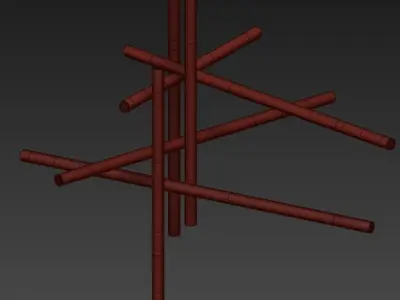 Suspension Medium Chandelier 3D model
