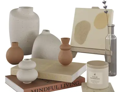 Decorative Set 06 3D model 10