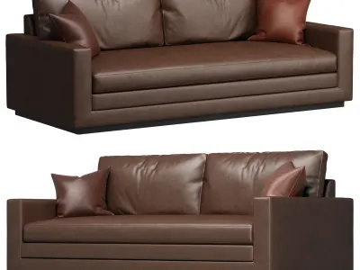 Wesley Hall - Dapper Sofa - Leather 3D model