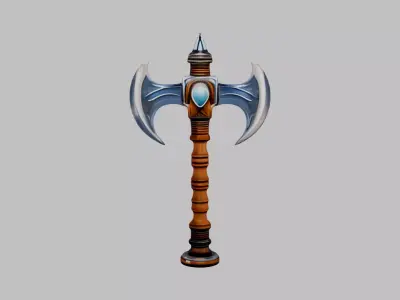 fancy axe Free low-poly 3D model