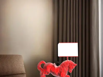 Table Lamp 3D print model 4