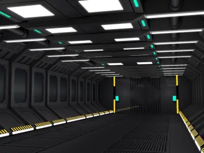 Sci Fi Interior 3D model