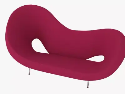 Victoria and Albert Sofa 290 Left 3D model