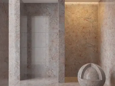 Marble wall 238 3D model