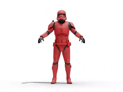 Sith Trooper - Star Wars Low-poly 3D model