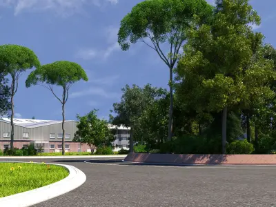 Industrial Park 3D model