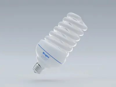 Light Bulb Low-poly 3D model