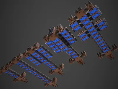 Modular Spaceship Five 3D model
