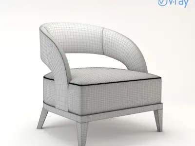 Colourful sophisticated-futuristic design-elegant style chair 3D model