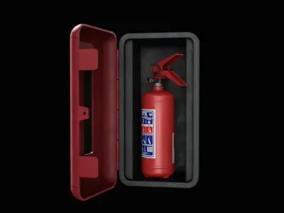 Fire Extinguisher low poly game ready Low-poly 3D model