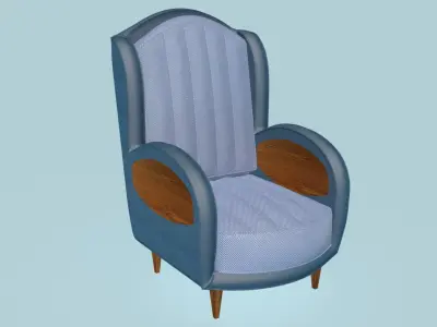 Inserted Elipse Armchair 3D model
