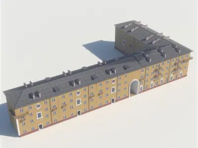 Soviet Russia houses 3D model