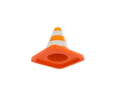 Traffic Cone 3D model 9