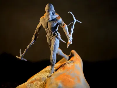 DUNE - Fremen Worm Rider - Dune Arrakis Warrior - Miniature 3D print model