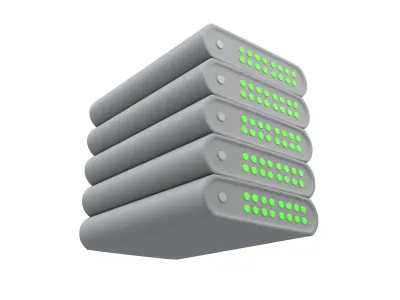 Power Storage Machine Icon v1 002 Low-poly 3D model