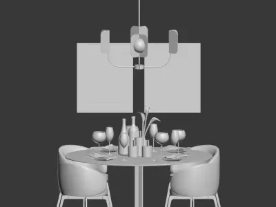 Dinning Set 07 3D model