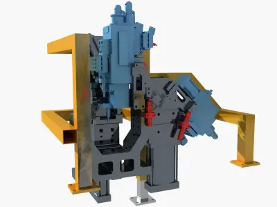 Industrial Equipment 41- Vehicle Floor Welding Fixture 3D model