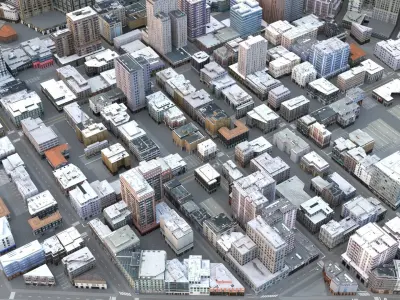 City 101 Low-poly 3D model