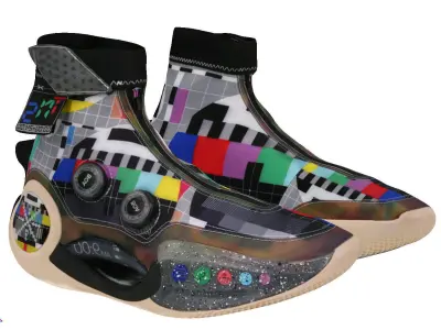 Cyberpunk fashion sneaker 13 Urban Techwear scifi future  3D model