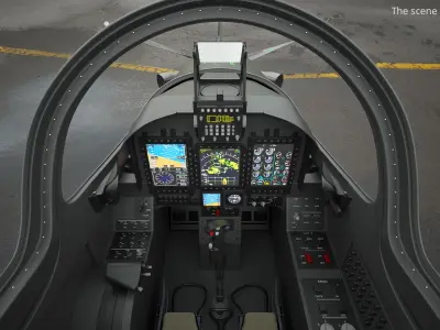  Unarmed Patrolling Turboprop Aircraft Flying 