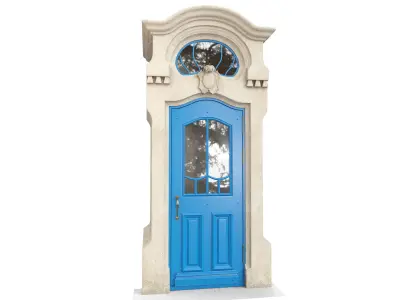 Entrance classic door 62  3D model