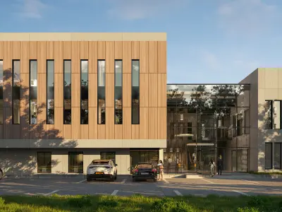 modern exterior Office building 3D model