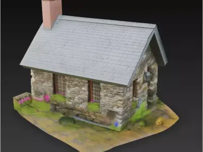 Small Cottage -3D Free 3D model