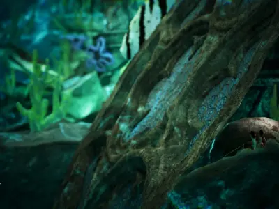 Atlantis Ruins 37 Assets Low-poly 3D model