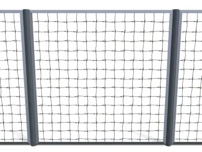 10 Piece Low Poly Fence Pack 2 Low-poly 3D model