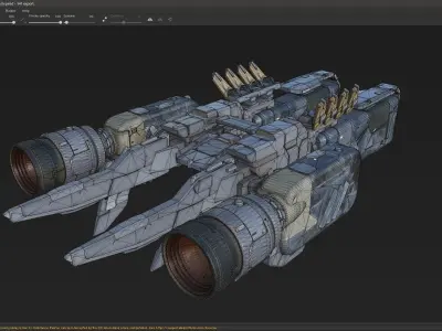 scifi-model541 spaceship 3D model
