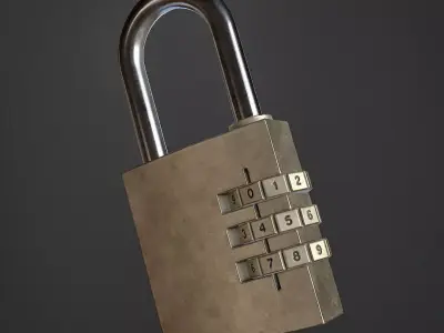 Code Lock Low-poly 3D model