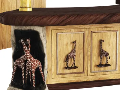 Bar Giraffes 3D model