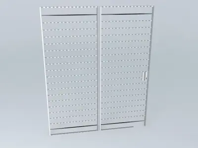 New white gate Free 3D model