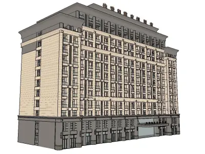vacation spot-Resort-Fashion Leisure Hotel-0201 3D model