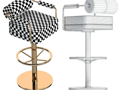 Mezzo chair bar anderson Low-poly 3D model