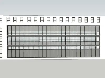 retail shop exterior redesign in neoclassical design 3D model