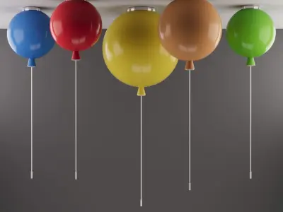 Chandelier for a childrens room Free 3D model