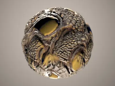 10 Materials Skin Dragon Seamless PBR Volume 18 Texture