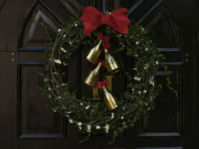 Entrance classic door 10 3D model