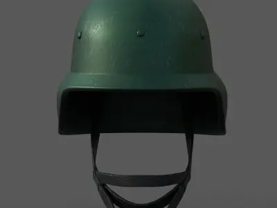 Helmet scifi military combat 3d model low poly human generic  Low-poly 3D model