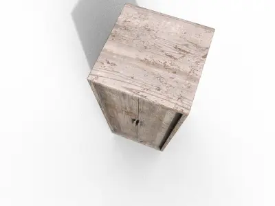 Old Modern Furniture 3D Model Terror Low-poly 3D model