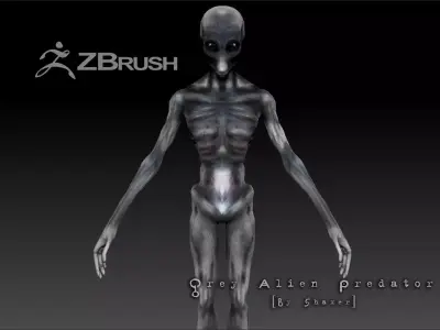 Orion Alien - Sci Fi Horror -  Low-poly 3D model