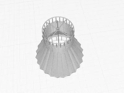 Laika Light Single Bell Pendant 3D model
