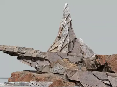 desert rocks Low-poly 3D model order