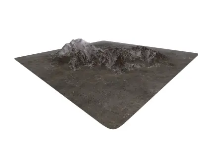 mountain Low-poly 3D model