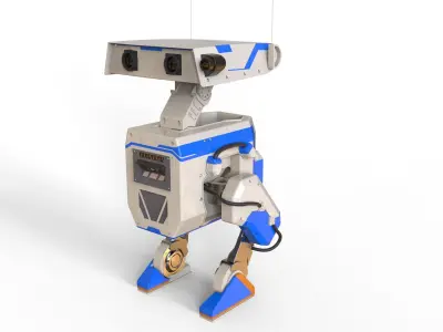 NVidia and Disney robot blue 3D print model