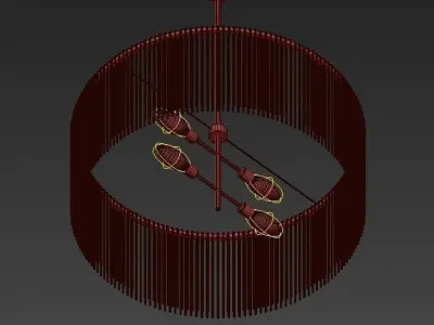 Royalton Oval Chandelier 3D model