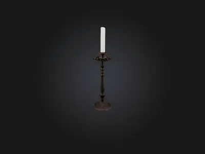 Candlestick Low-poly 3D model
