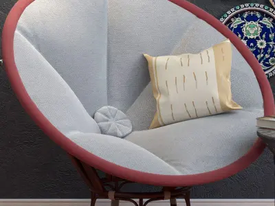 wall-panno floor lamp with wire cage 3D model